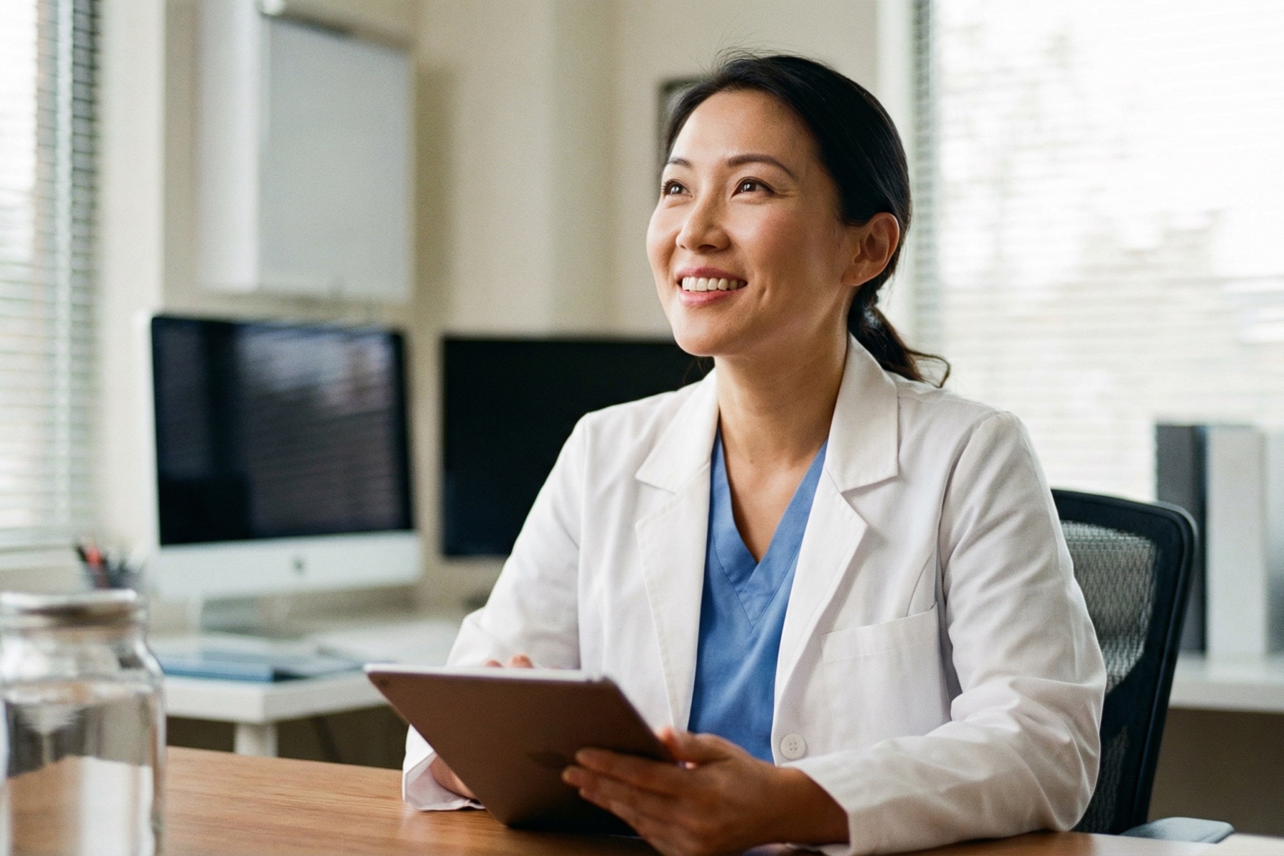 Healthcare professional in consultation