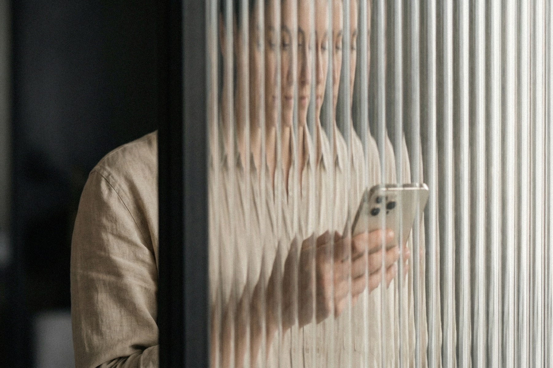 Modern technology through textured glass