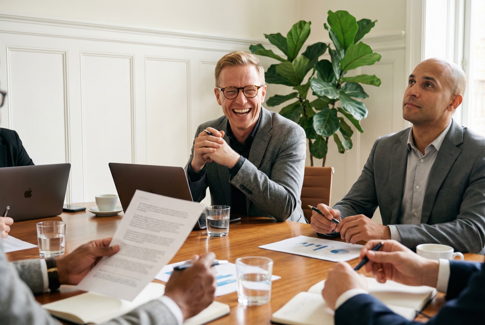 Advisory team in a working meeting